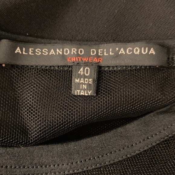 Alessandro Dell’Acqua Ruched Black Dress Italy - Picture 6 of 8